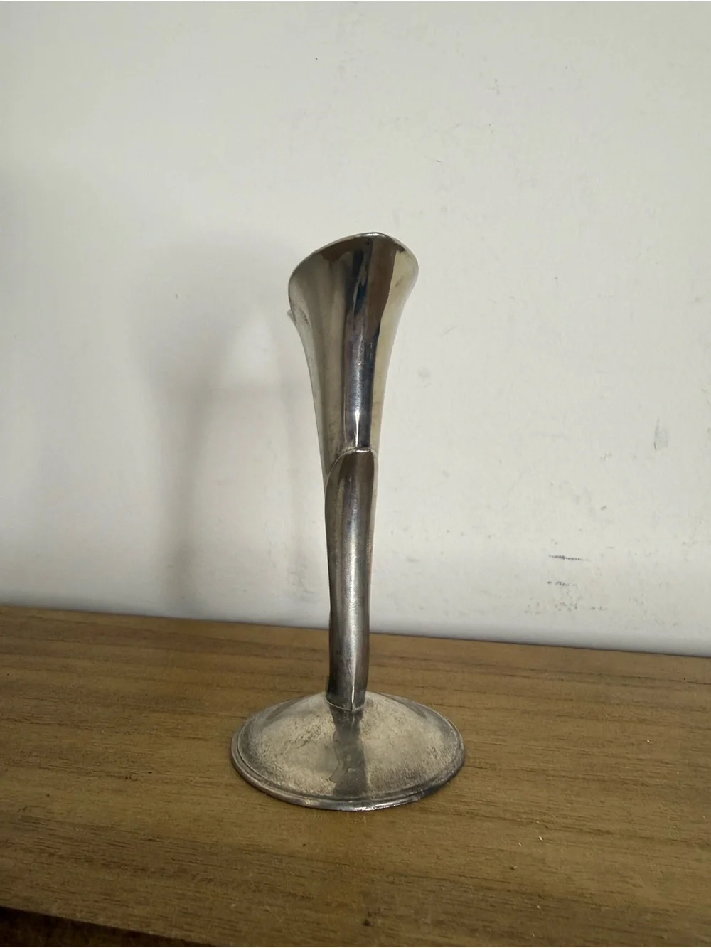 vintage silver-plated calla lily bud vase - Home accents